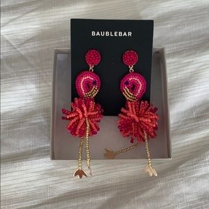 Brand new, never worn adorable flamingo earrings